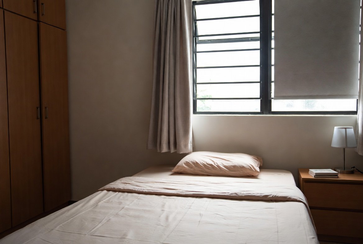 Cleaned bedroom